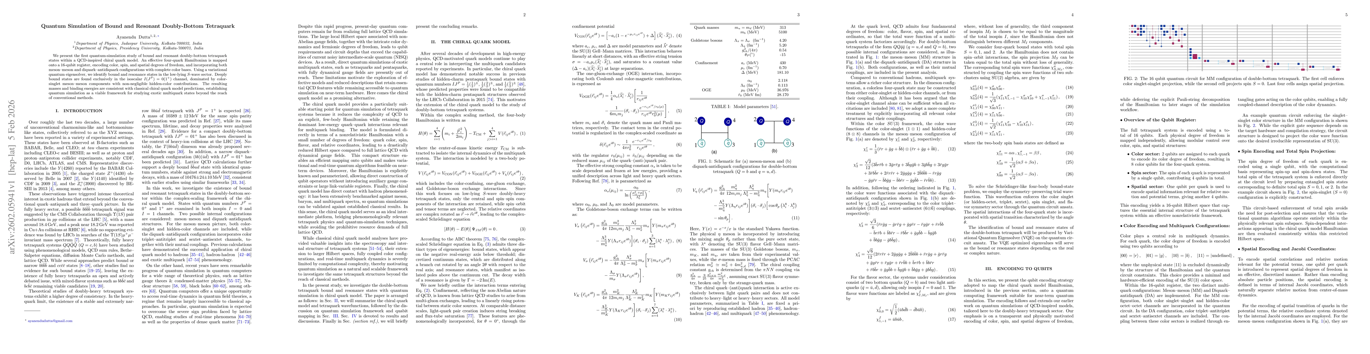 Thumbnail for Quantum Simulation of Bound and Resonant Doubly-Bottom Tetraquark