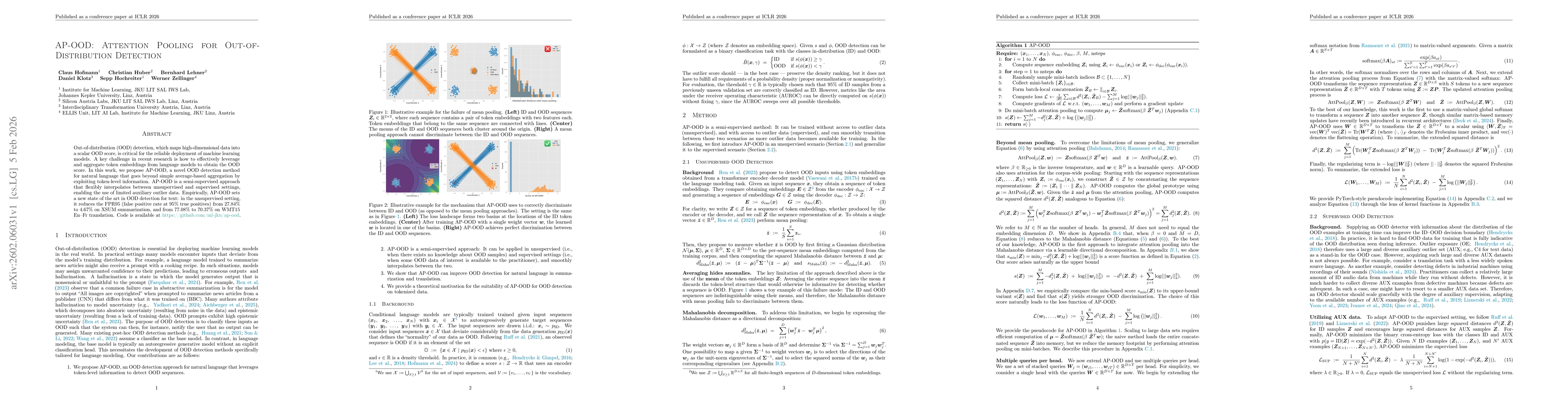 Thumbnail for AP-OOD: Attention Pooling for Out-of-Distribution Detection