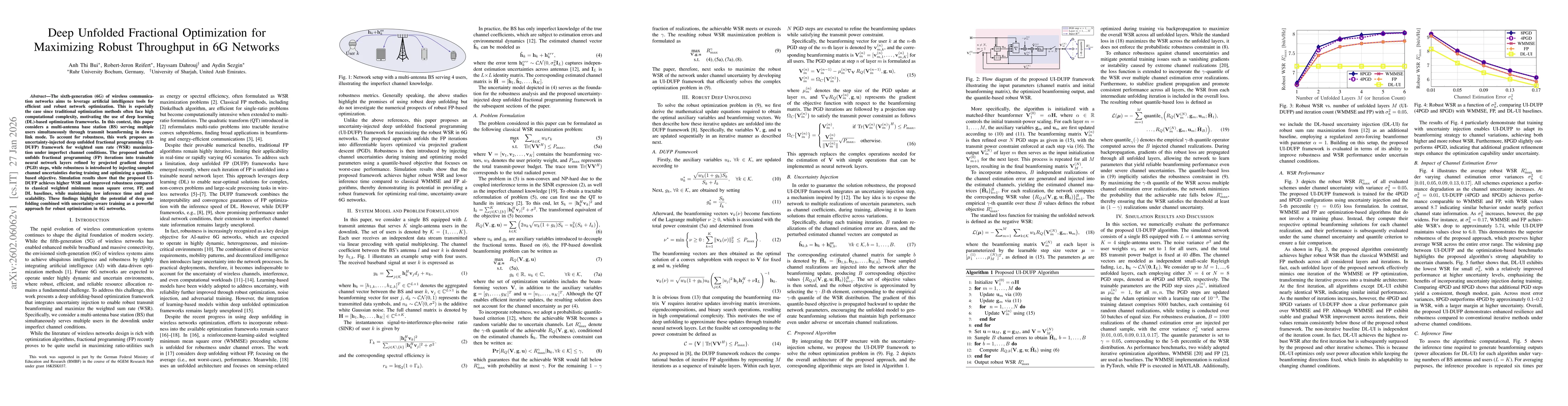 Thumbnail for Deep Unfolded Fractional Optimization for Maximizing Robust Throughput in 6G Networks