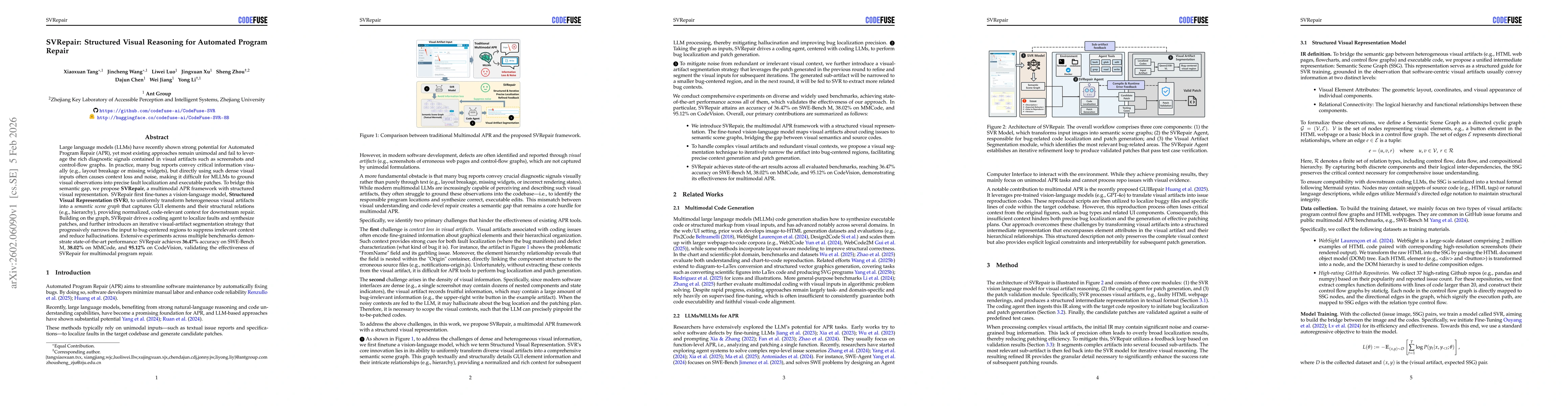Thumbnail for SVRepair: Structured Visual Reasoning for Automated Program Repair