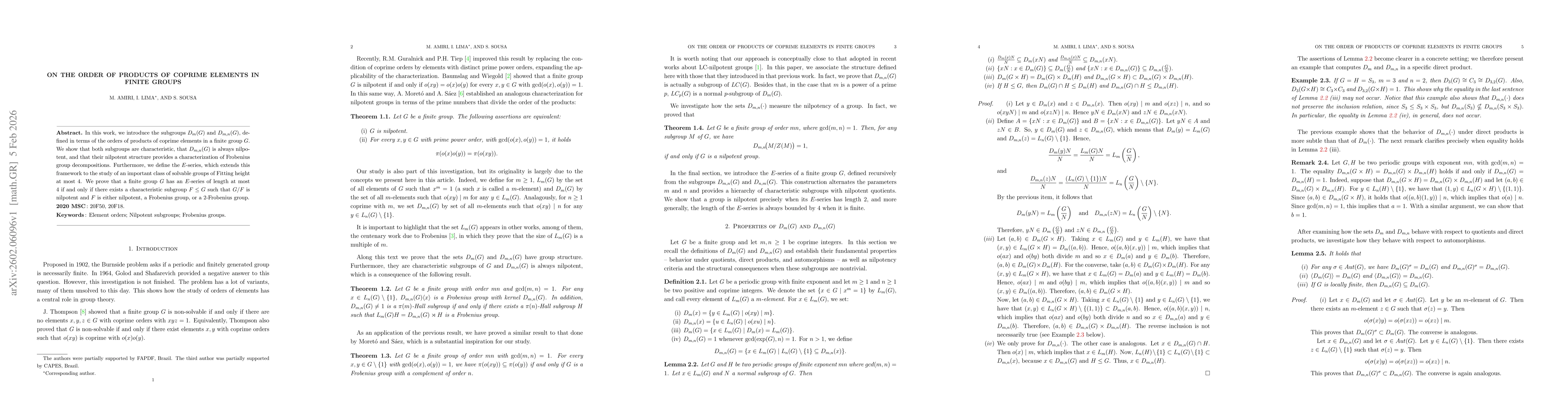 Thumbnail for On the Order of Products of Coprime Elements in Finite Groups