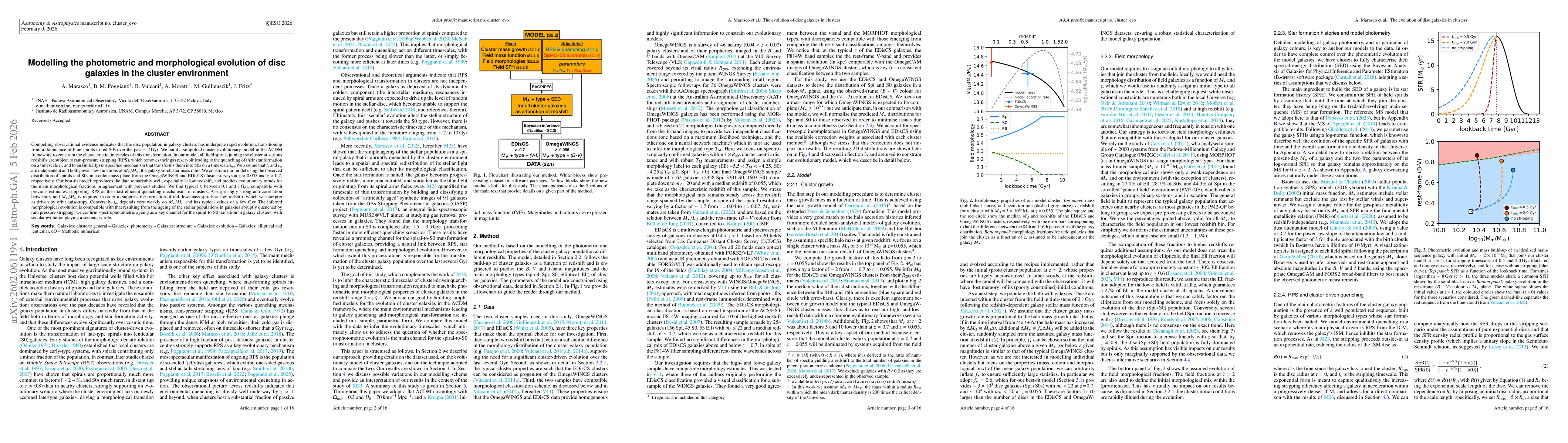 Thumbnail for Modelling the photometric and morphological evolution of disc galaxies in the cluster environment