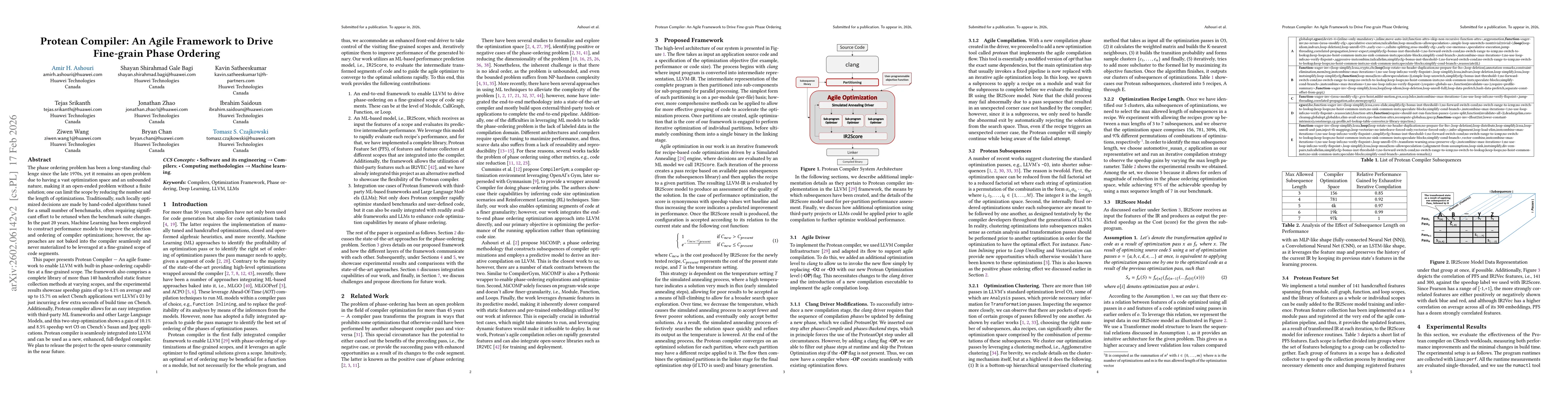 Thumbnail for Protean Compiler: An Agile Framework to Drive Fine-grain Phase Ordering