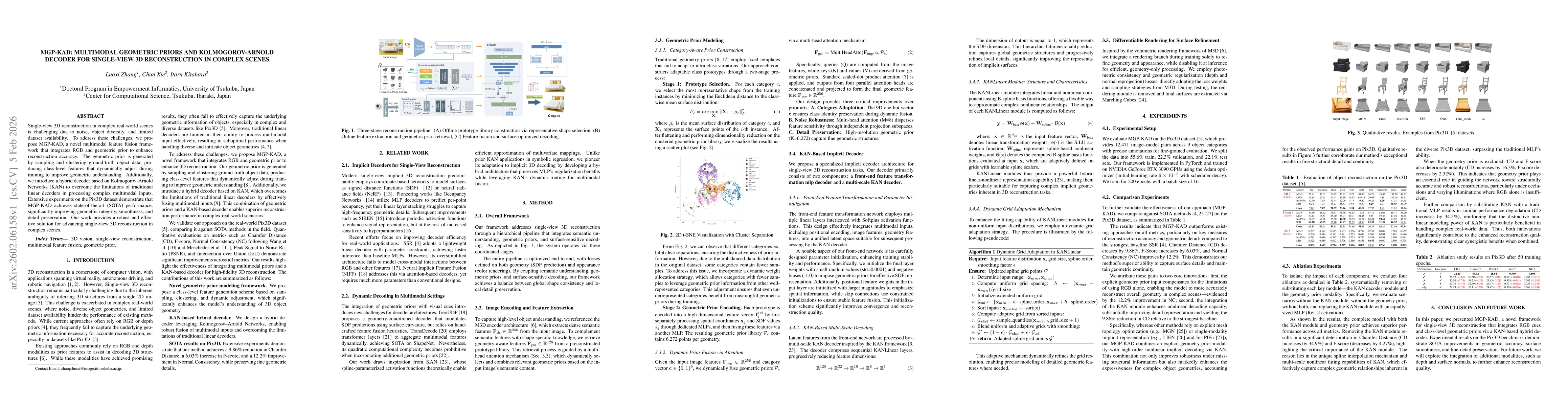 Thumbnail for MGP-KAD: Multimodal Geometric Priors and Kolmogorov-Arnold Decoder for Single-View 3D Reconstruction in Complex Scenes