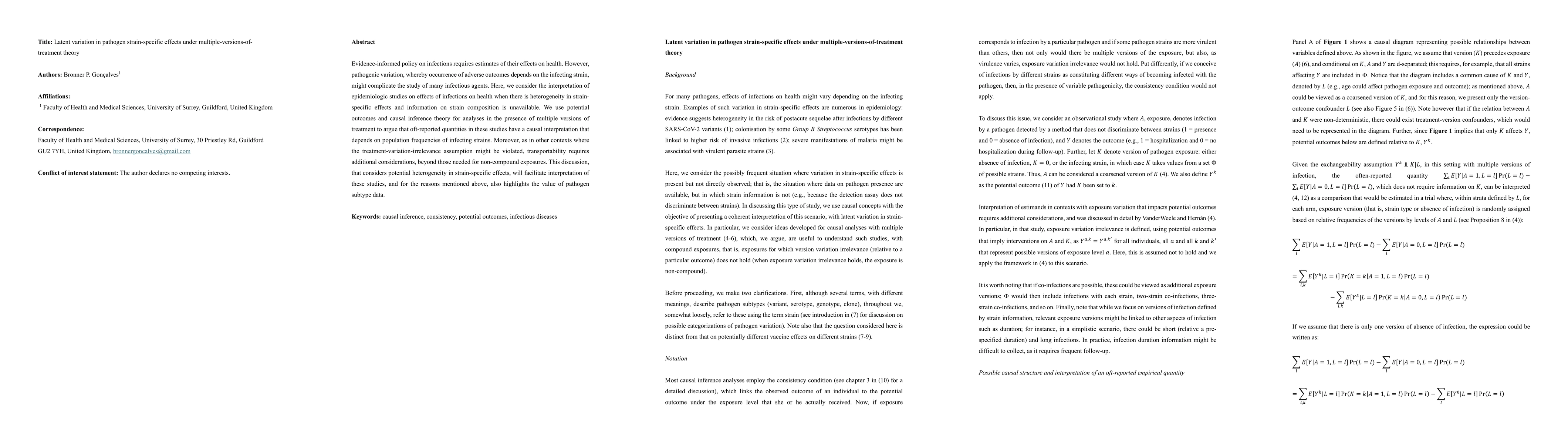 Thumbnail for Latent variation in pathogen strain-specific effects under multiple-versions-of-treatment theory