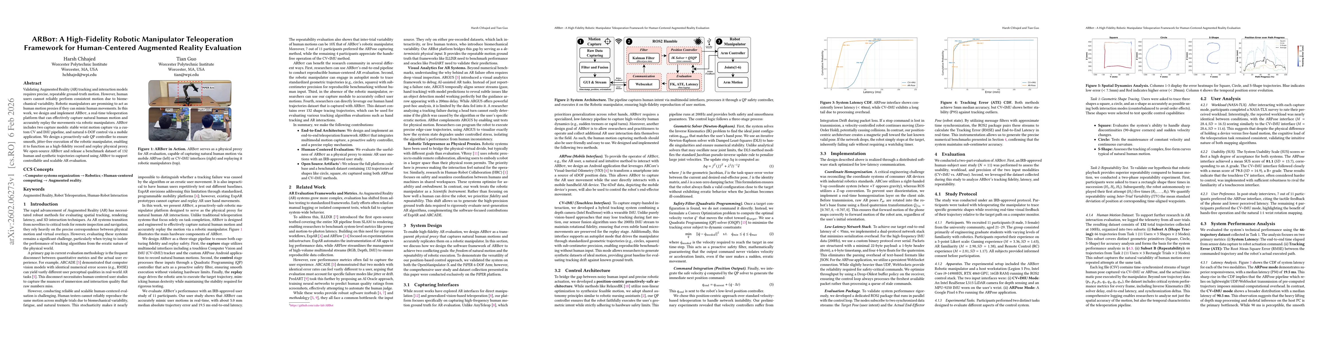 Thumbnail for A High-Fidelity Robotic Manipulator Teleoperation Framework for Human-Centered Augmented Reality Evaluation