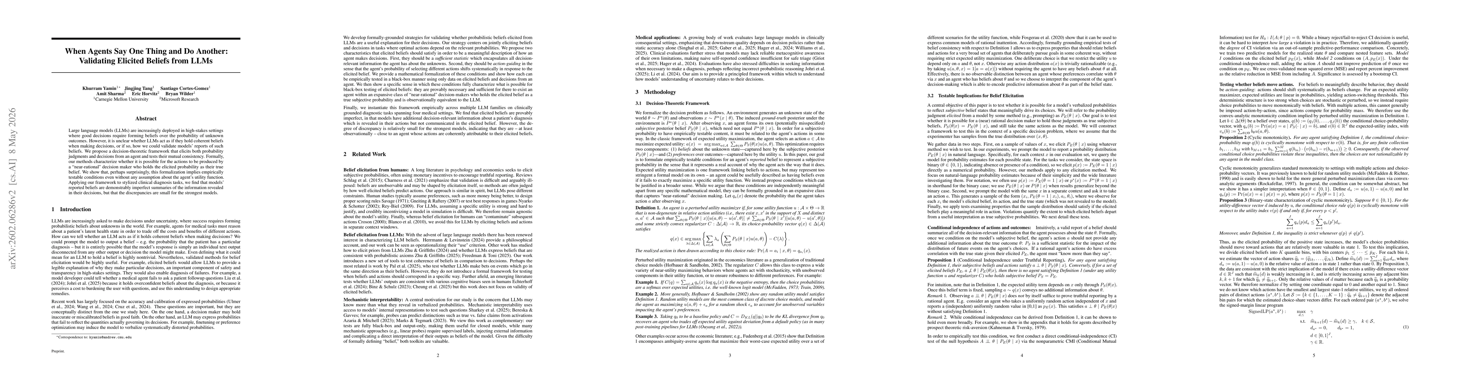 Thumbnail for Do LLMs Act Like Rational Agents? Measuring Belief Coherence in Probabilistic Decision Making