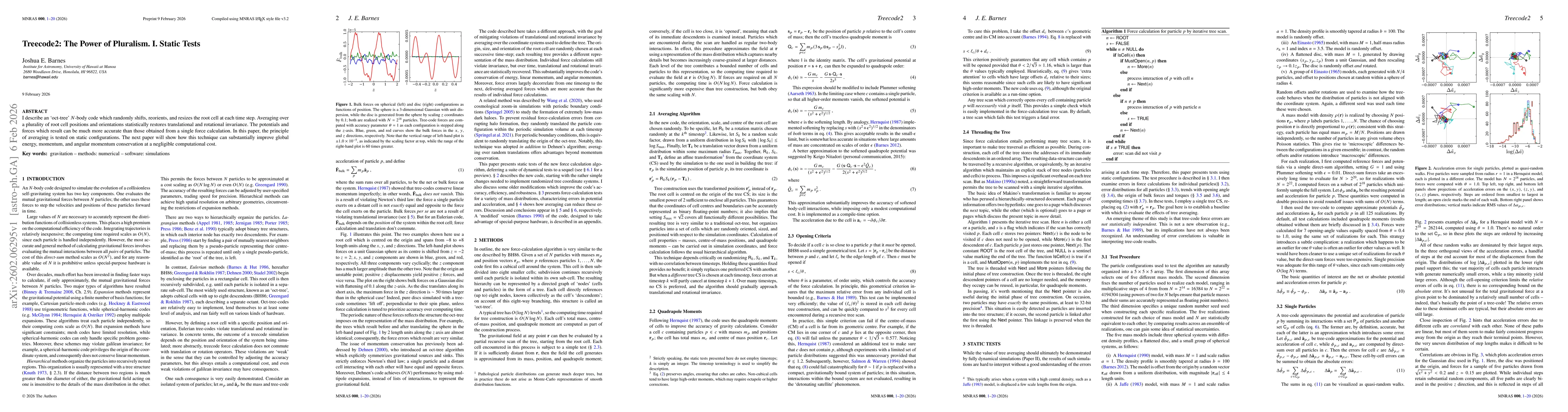 Thumbnail for Treecode2: The Power of Pluralism. I. Static Tests