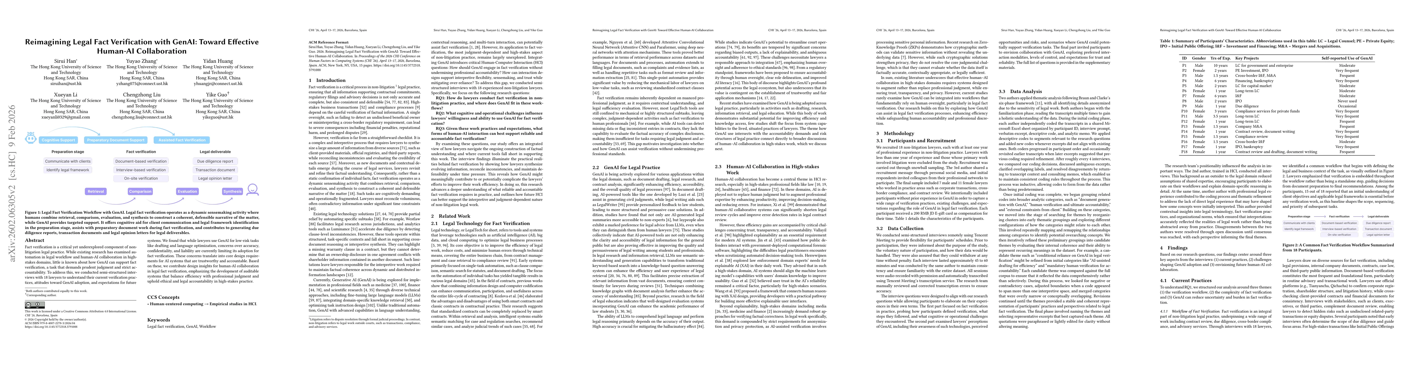 Thumbnail for Reimagining Legal Fact Verification with GenAI: Toward Effective Human-AI Collaboration