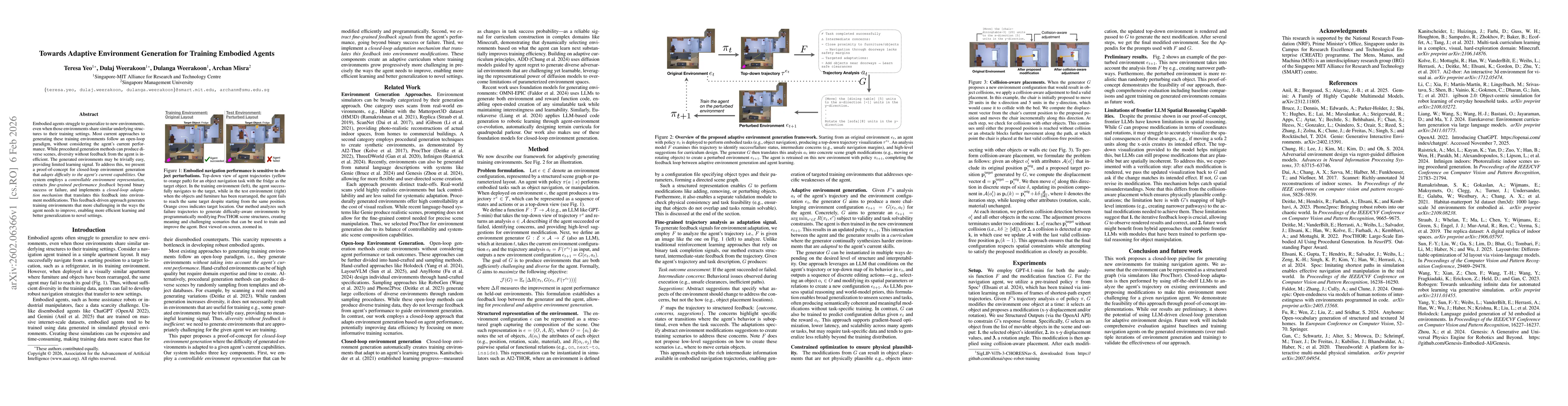 Thumbnail for Towards Adaptive Environment Generation for Training Embodied Agents