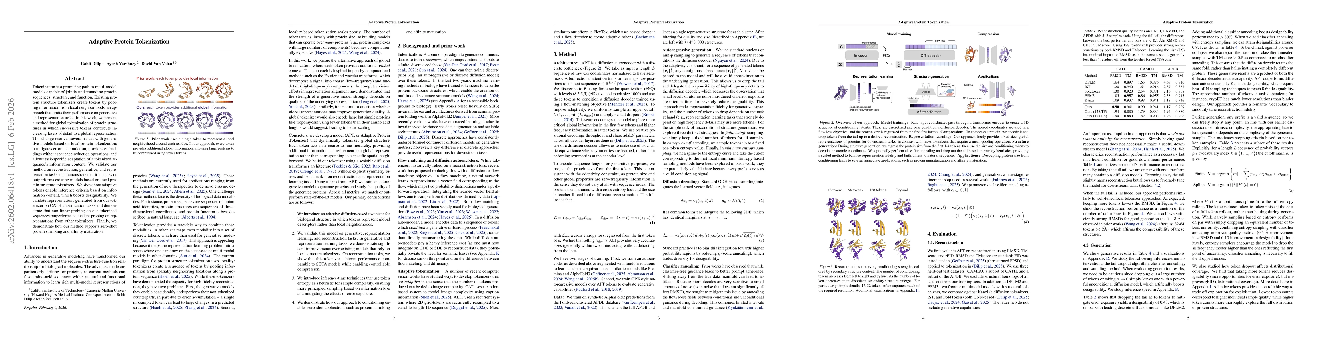 Thumbnail for Adaptive Protein Tokenization