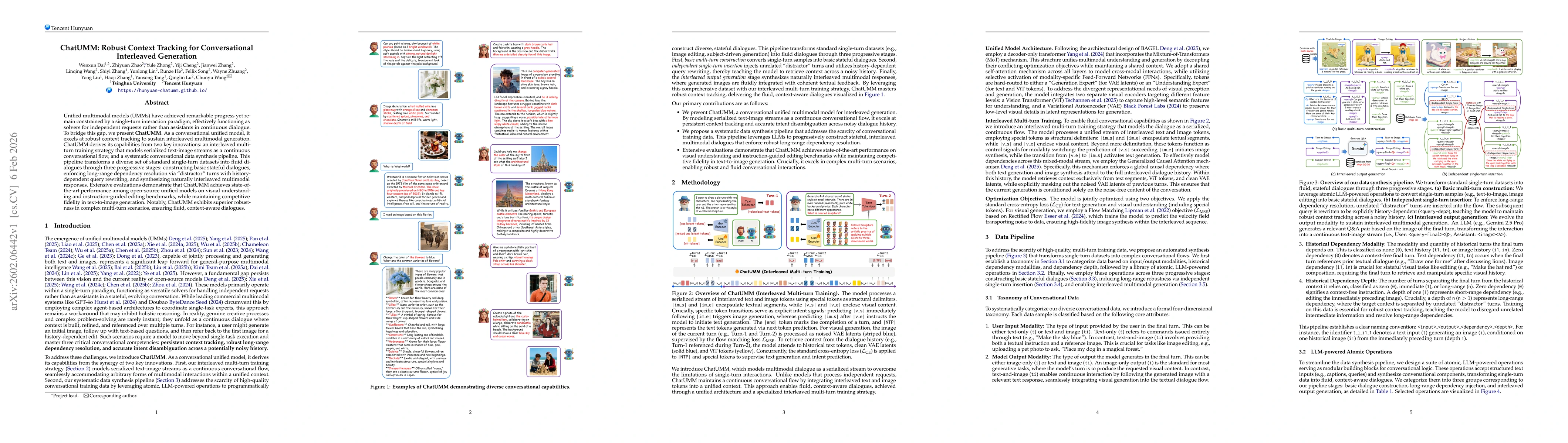 Thumbnail for ChatUMM: Robust Context Tracking for Conversational Interleaved Generation