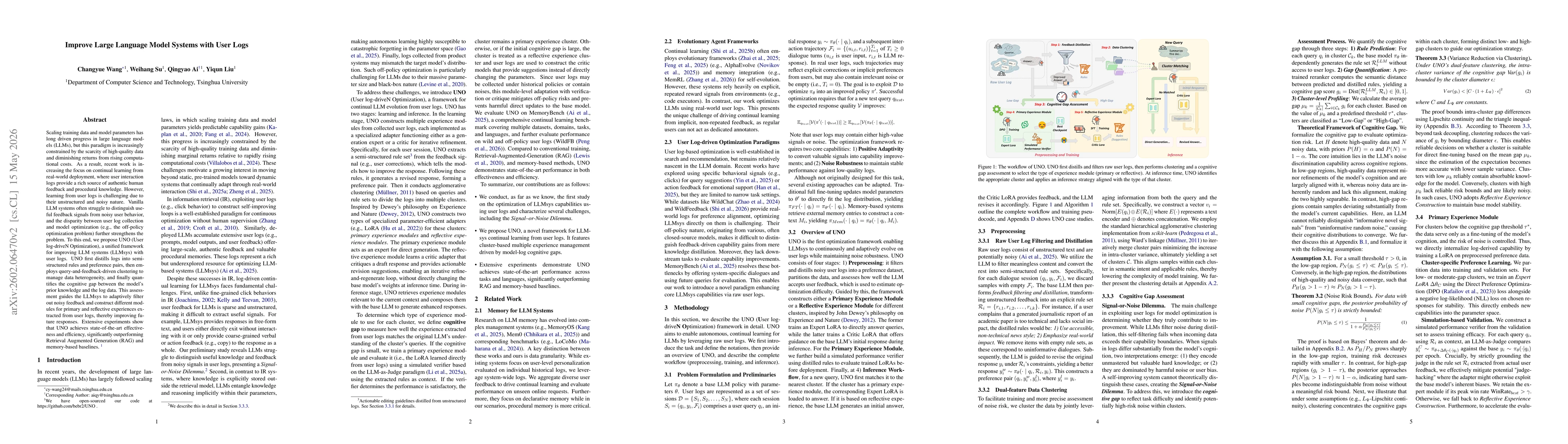 Thumbnail for Improve Large Language Model Systems with User Logs