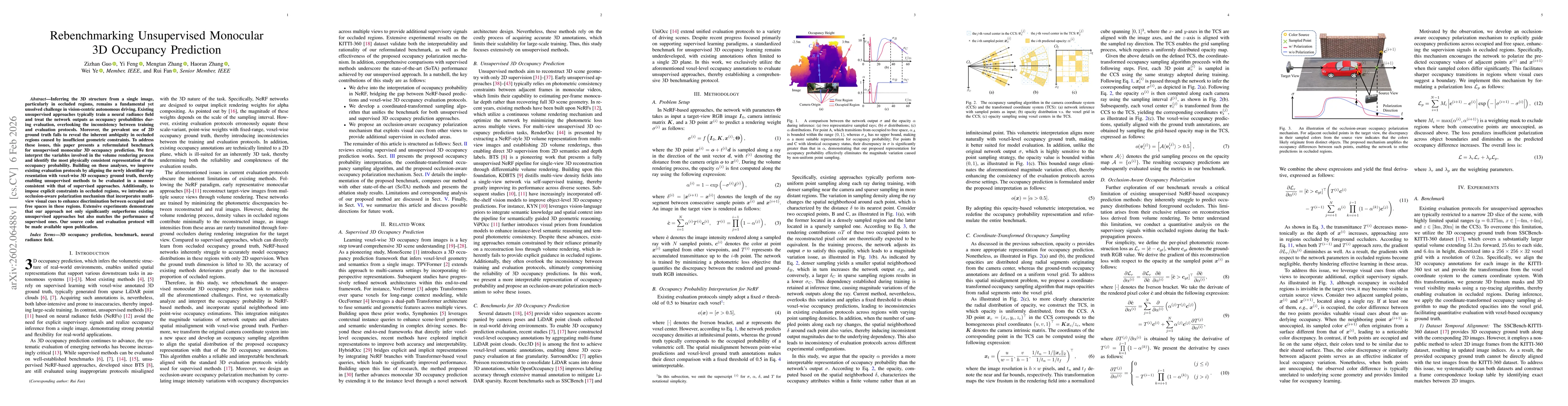 Thumbnail for Rebenchmarking Unsupervised Monocular 3D Occupancy Prediction