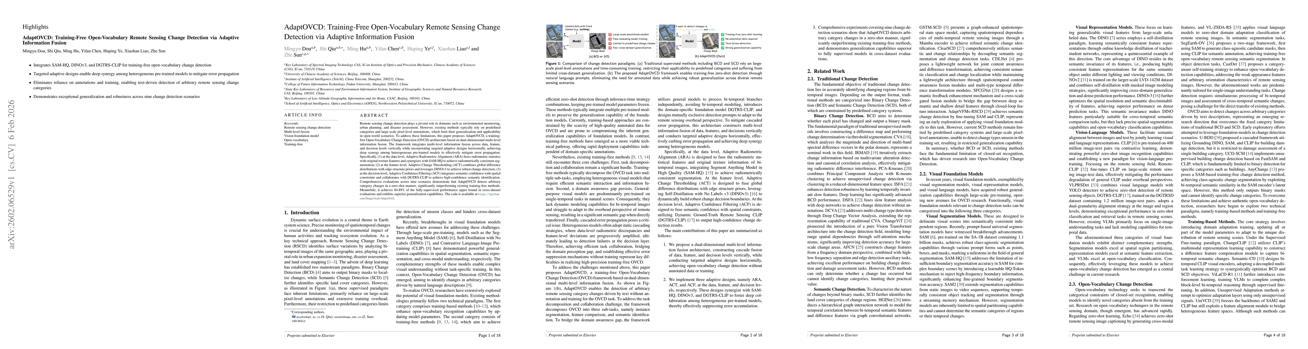 Thumbnail for AdaptOVCD: Training-Free Open-Vocabulary Remote Sensing Change Detection via Adaptive Information Fusion
