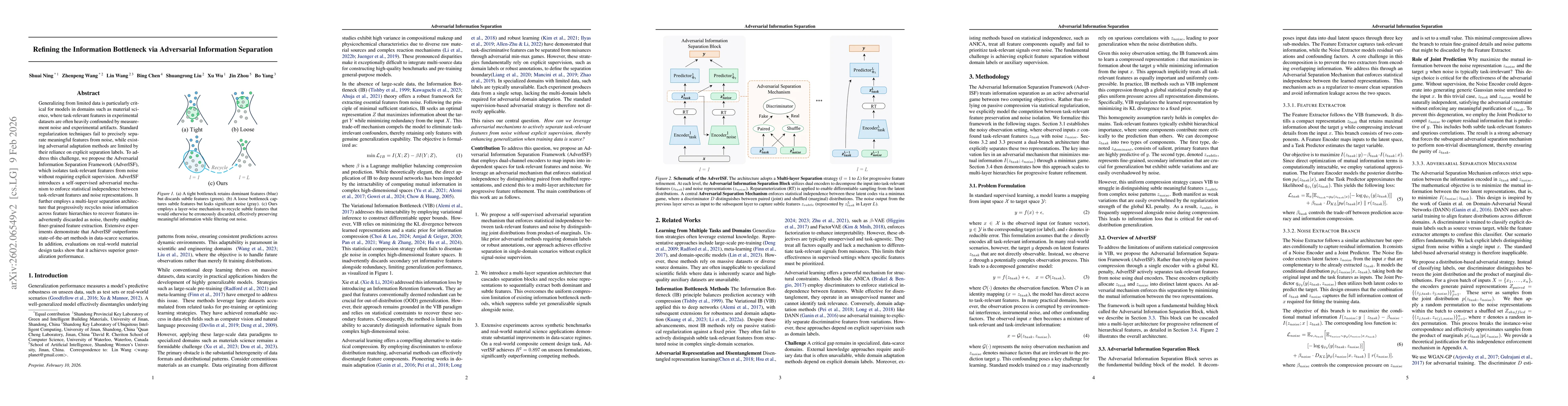 Thumbnail for Refining the Information Bottleneck via Adversarial Information Separation