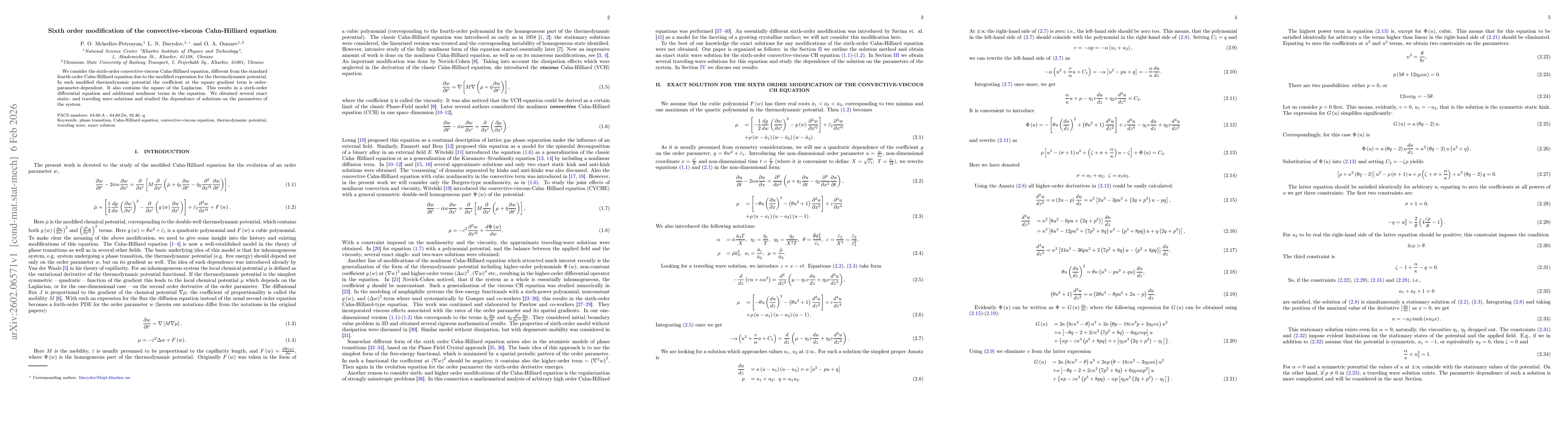 Thumbnail for Sixth order modification of the Cahn-Hilliard equation