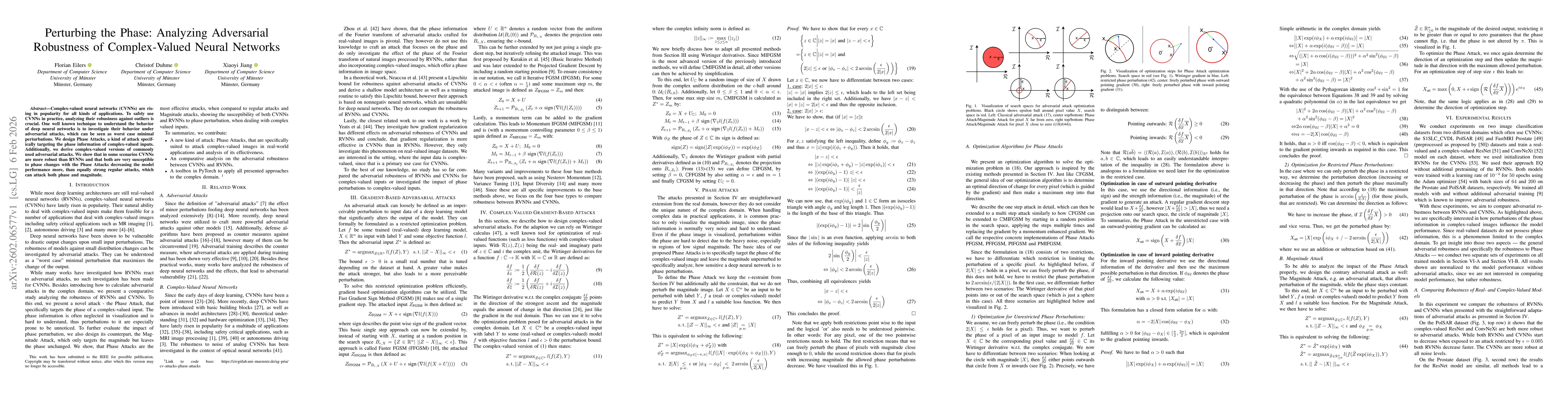 Thumbnail for Perturbing the Phase: Analyzing Adversarial Robustness of Complex-Valued Neural Networks