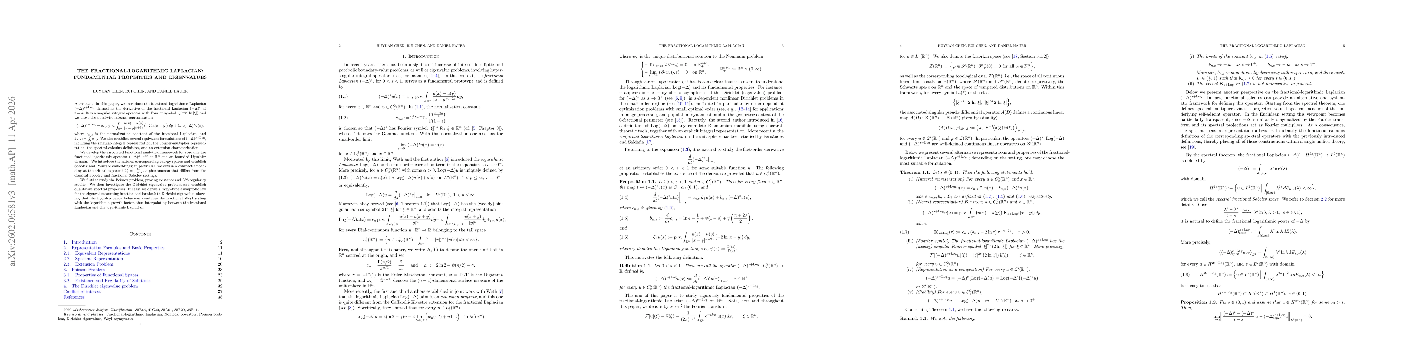 Thumbnail for The Fractional-Logarithmic Laplacian:Fundamental Properties and Eigenvalues
