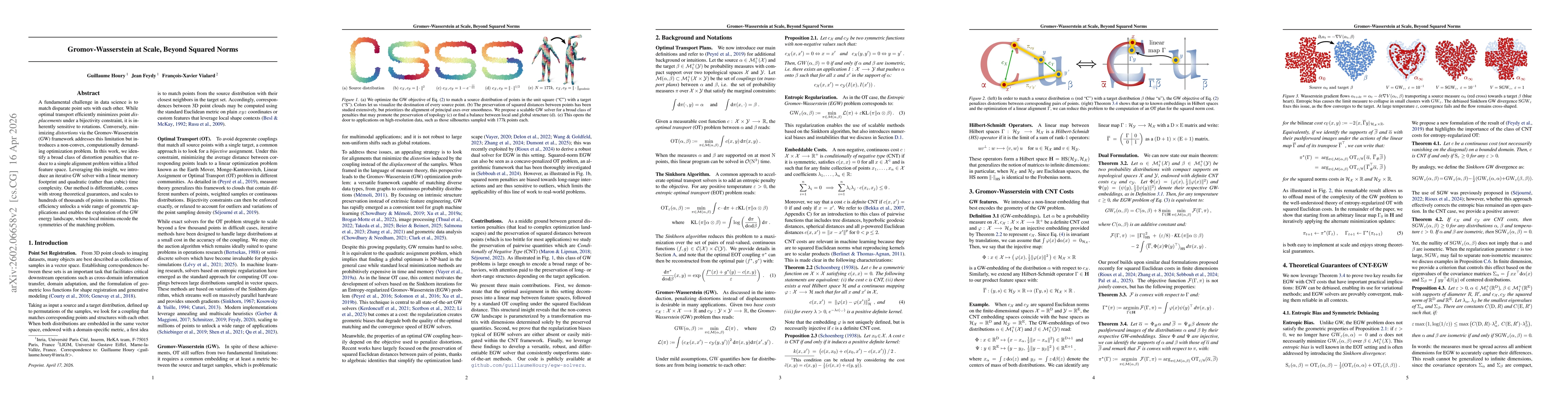Thumbnail for Gromov-Wasserstein at Scale, Beyond Squared Norms