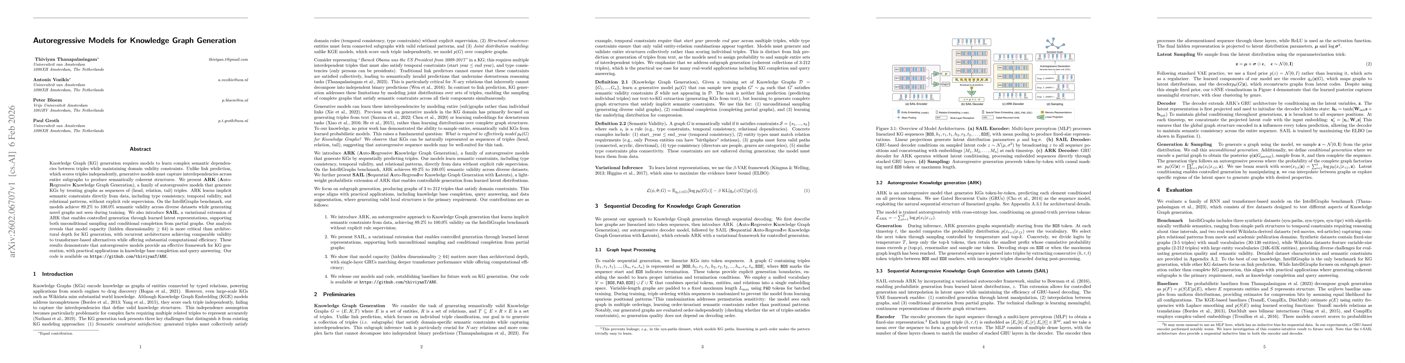 Thumbnail for Autoregressive Models for Knowledge Graph Generation