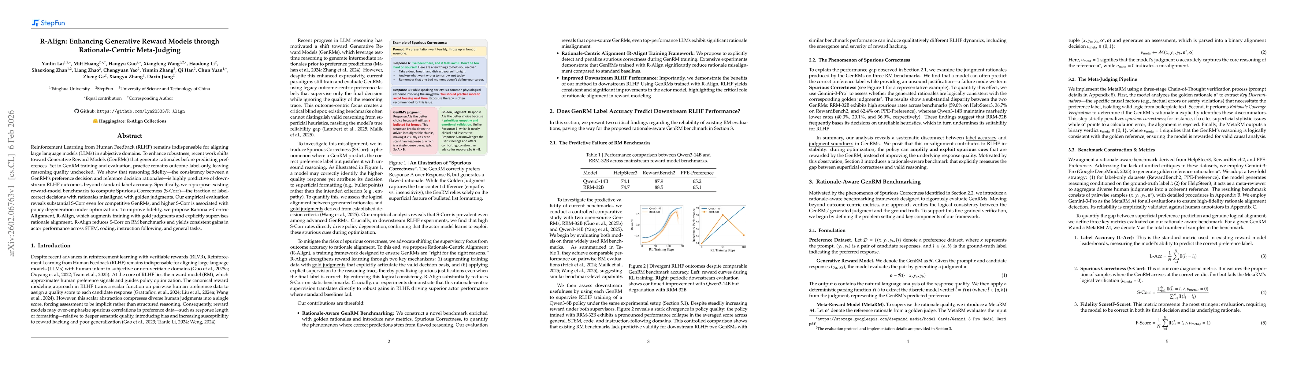 Thumbnail for R-Align: Enhancing Generative Reward Models through Rationale-Centric Meta-Judging