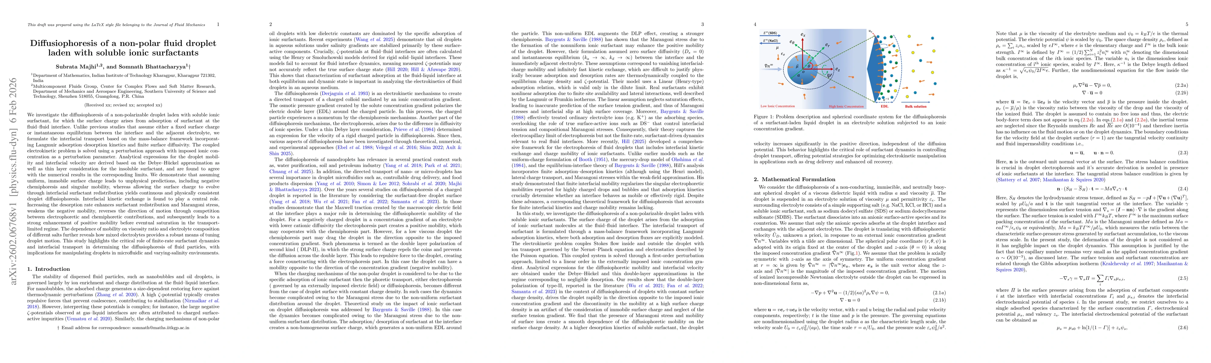 Thumbnail for Diffusiophoresis of a non-polar fluid droplet laden with soluble ionic surfactants