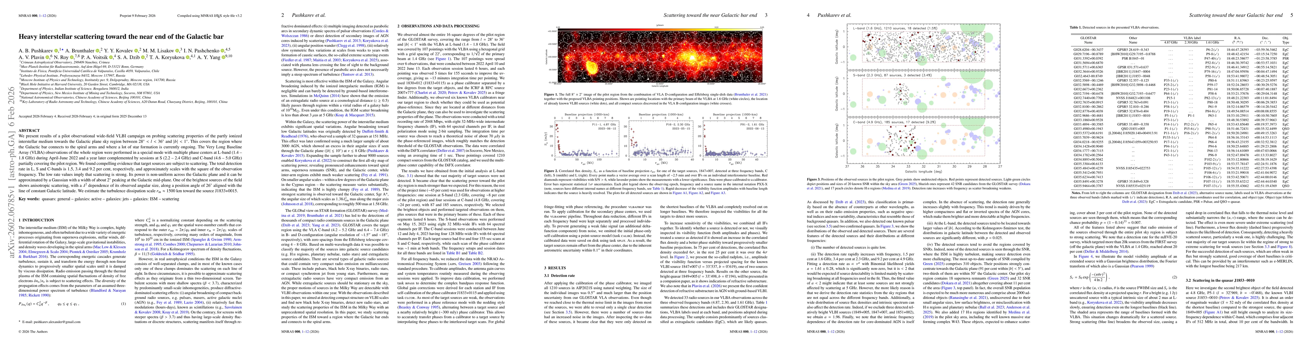 Thumbnail for Heavy interstellar scattering toward the near end of the Galactic bar