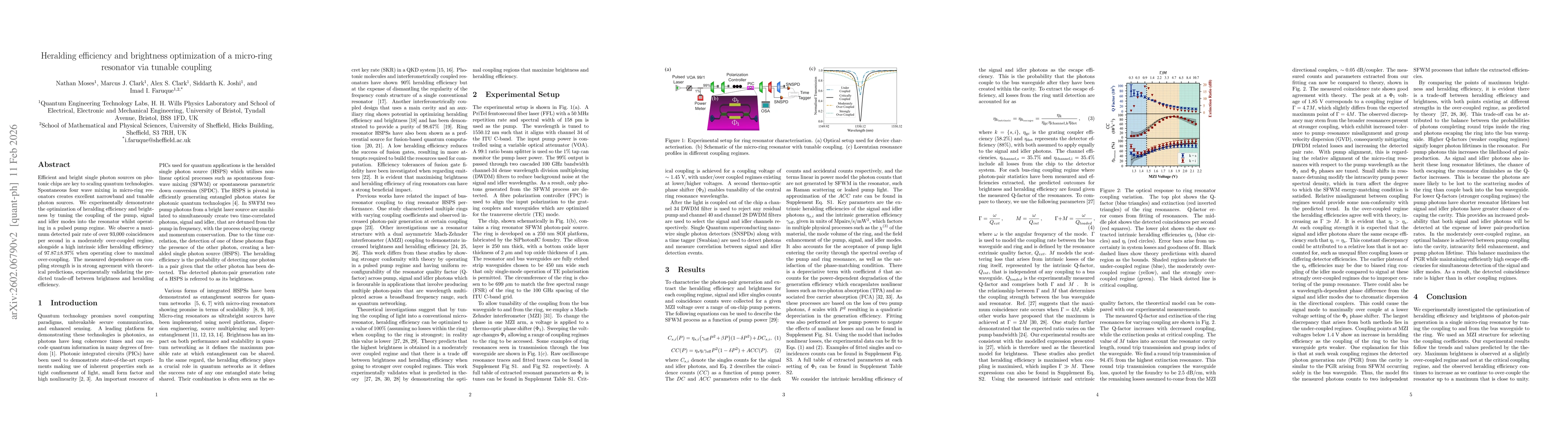 Thumbnail for Heralding efficiency and brightness optimization of a micro-ring resonator via tunable coupling