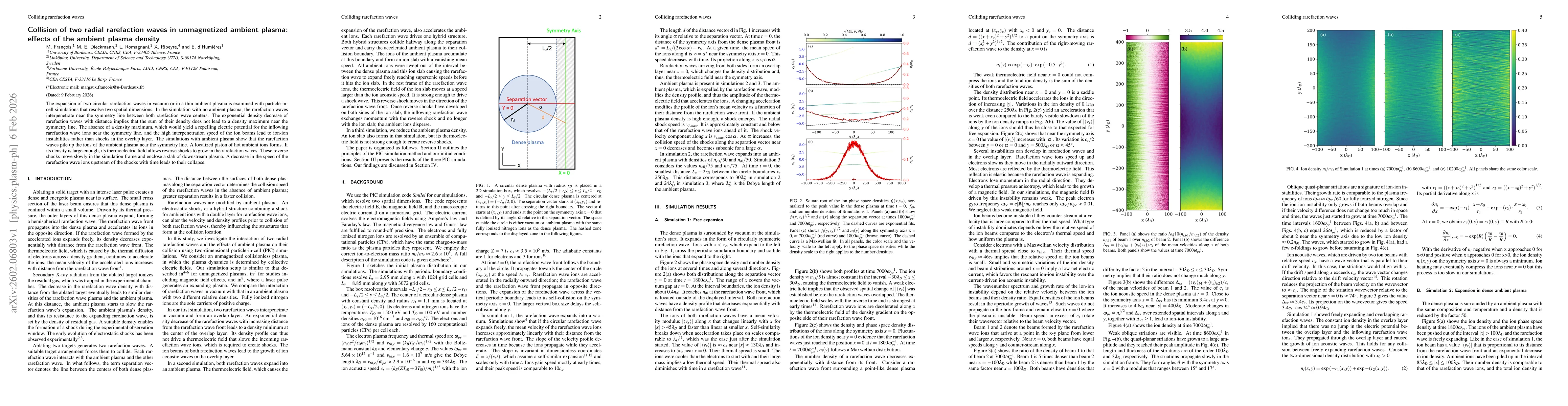 Thumbnail for Collision of two radial rarefaction waves in unmagnetized ambient plasma: effects of the ambient plasma density