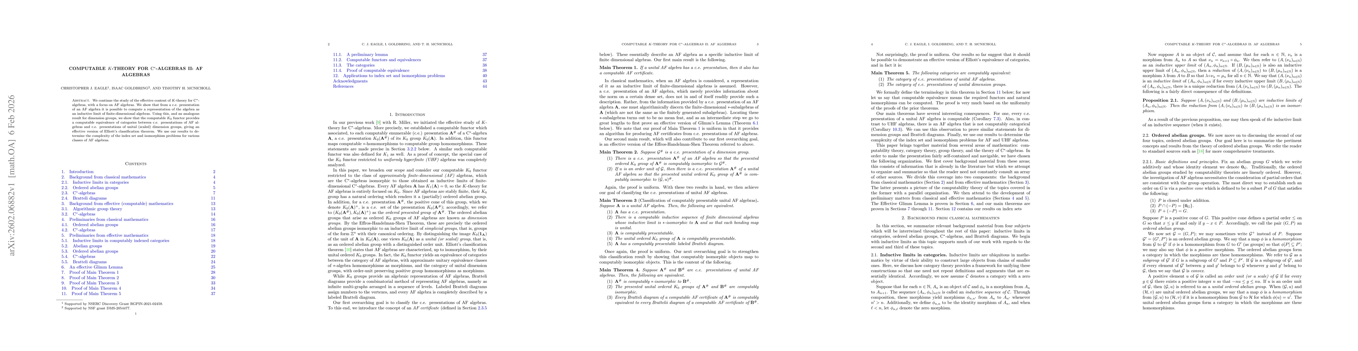 Thumbnail for Computable $K$-theory for C*-algebras II: AF algebras