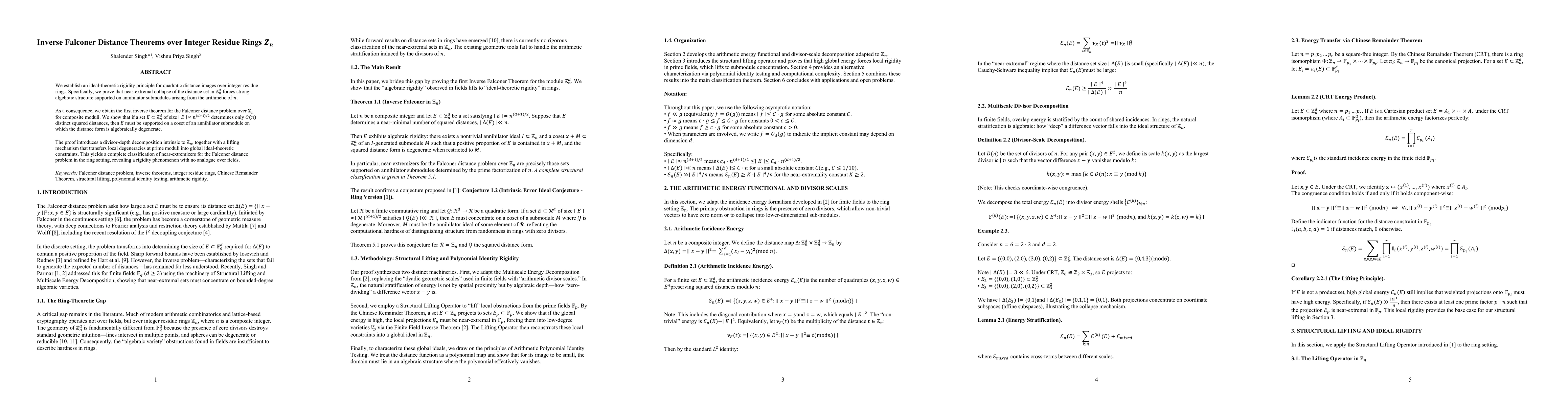 Thumbnail for Inverse Falconer Distance Theorems over the Integer Residue Rings $\mathbb{Z}_n$