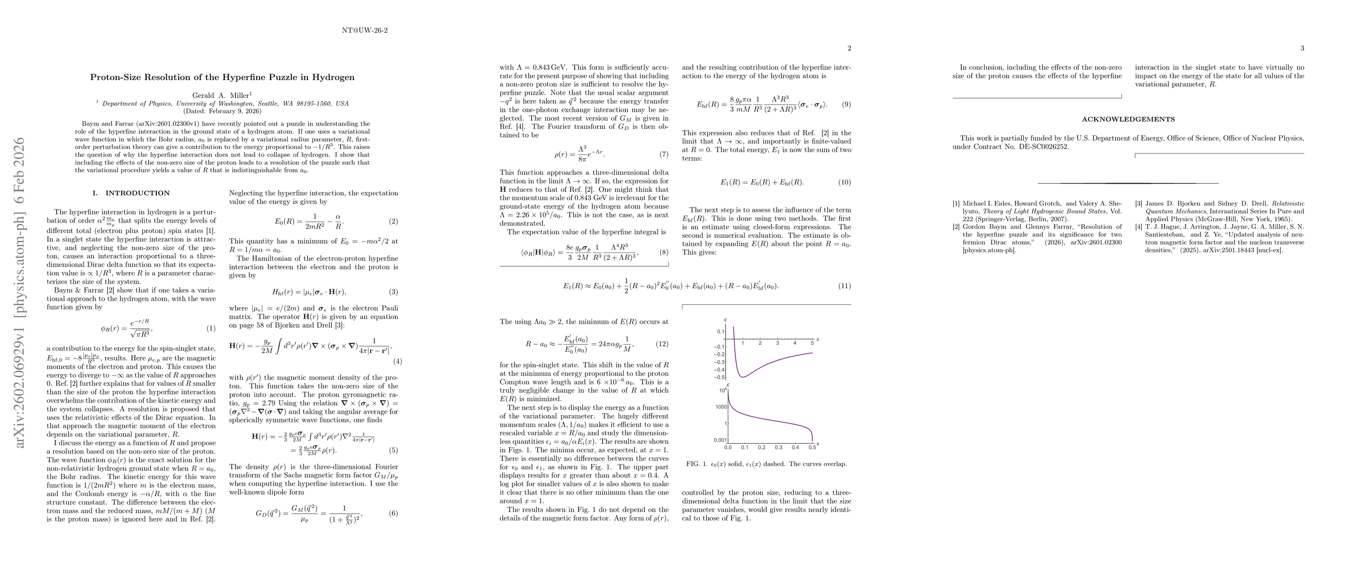 Thumbnail for Proton-Size Resolution of the Hyperfine Puzzle in Hydrogen