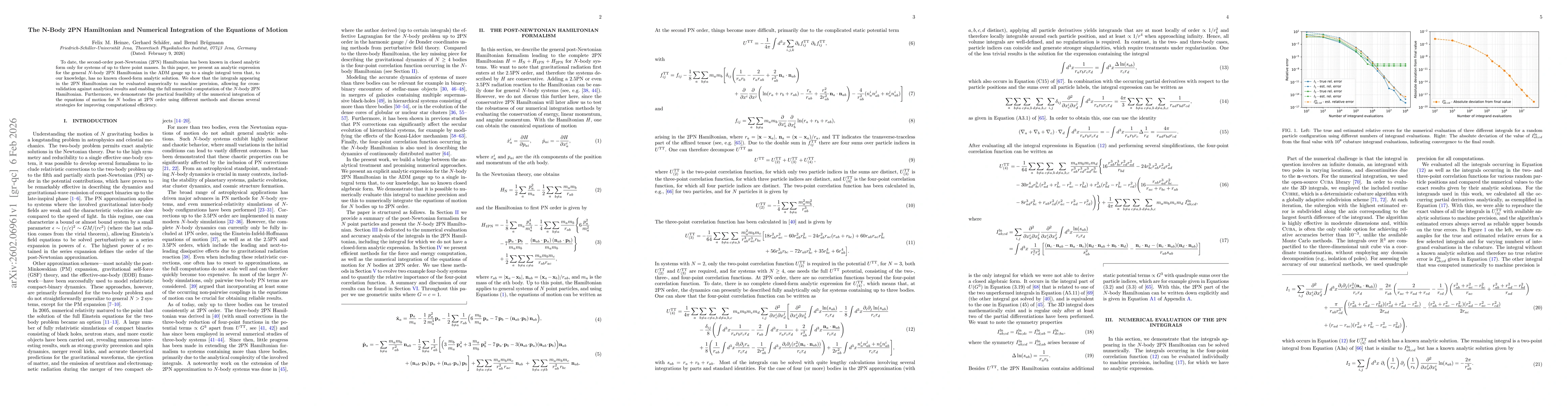 Thumbnail for The N-Body 2PN Hamiltonian and Numerical Integration of the Equations of Motion