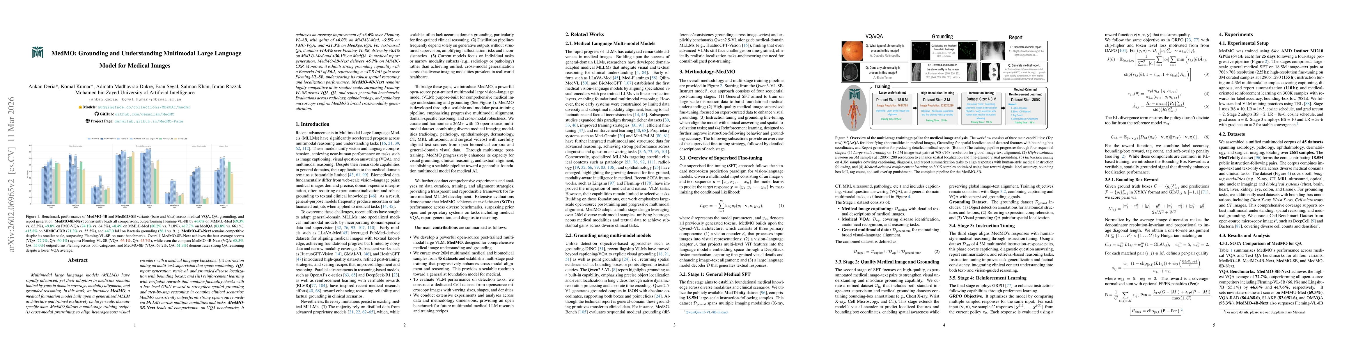 Thumbnail for MedMO: Grounding and Understanding Multimodal Large Language Model for Medical Images