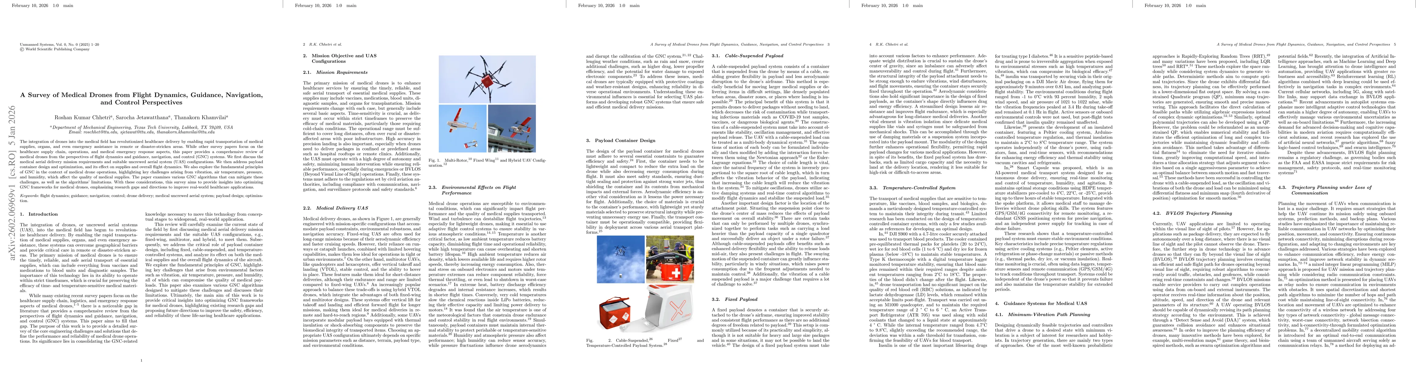Thumbnail for A Survey of Medical Drones from Flight Dynamics, Guidance, Navigation, and Control Perspectives