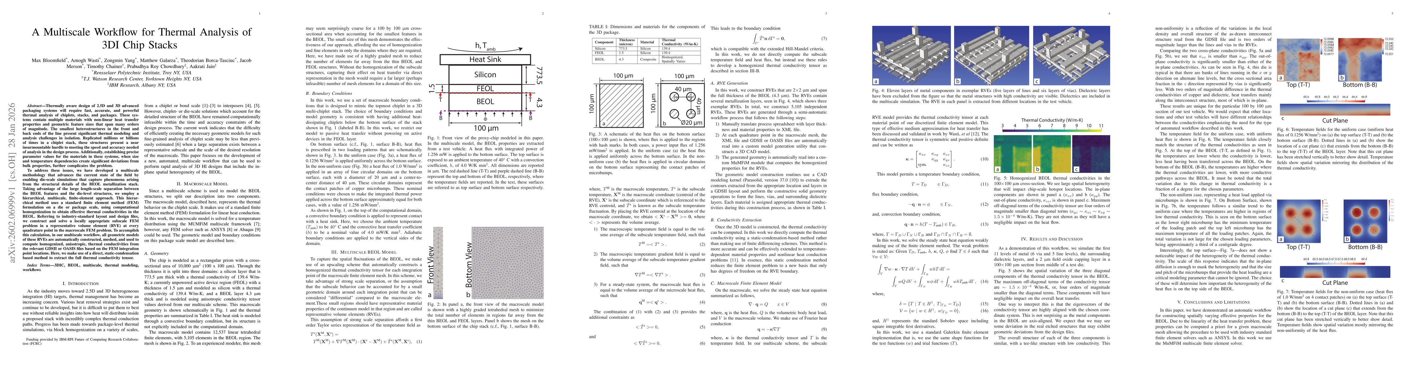 Thumbnail for A Multiscale Workflow for Thermal Analysis of 3DI Chip Stacks
