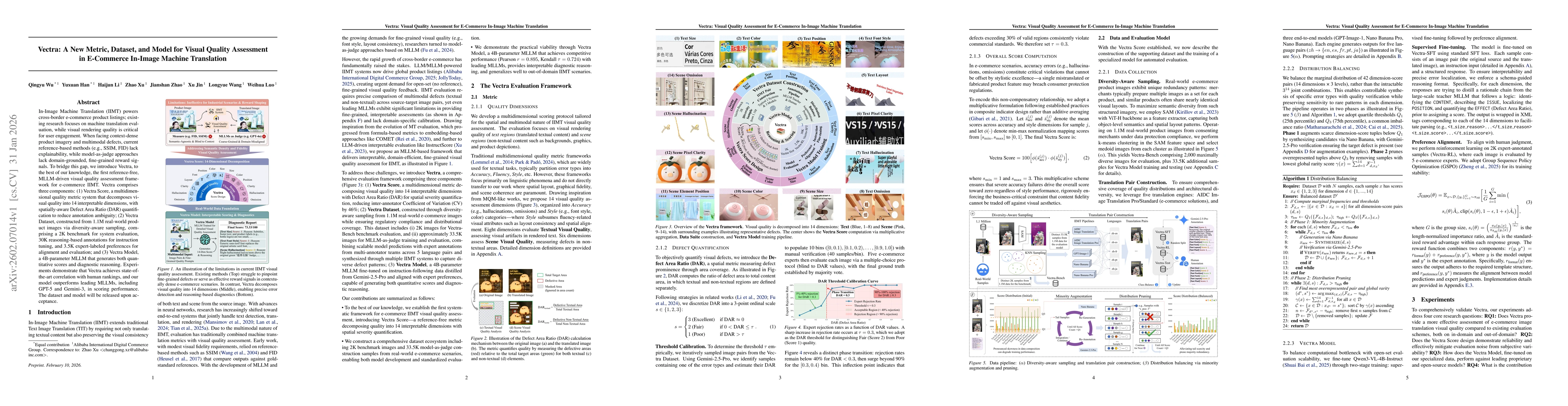 Thumbnail for Vectra: A New Metric, Dataset, and Model for Visual Quality Assessment in E-Commerce In-Image Machine Translation