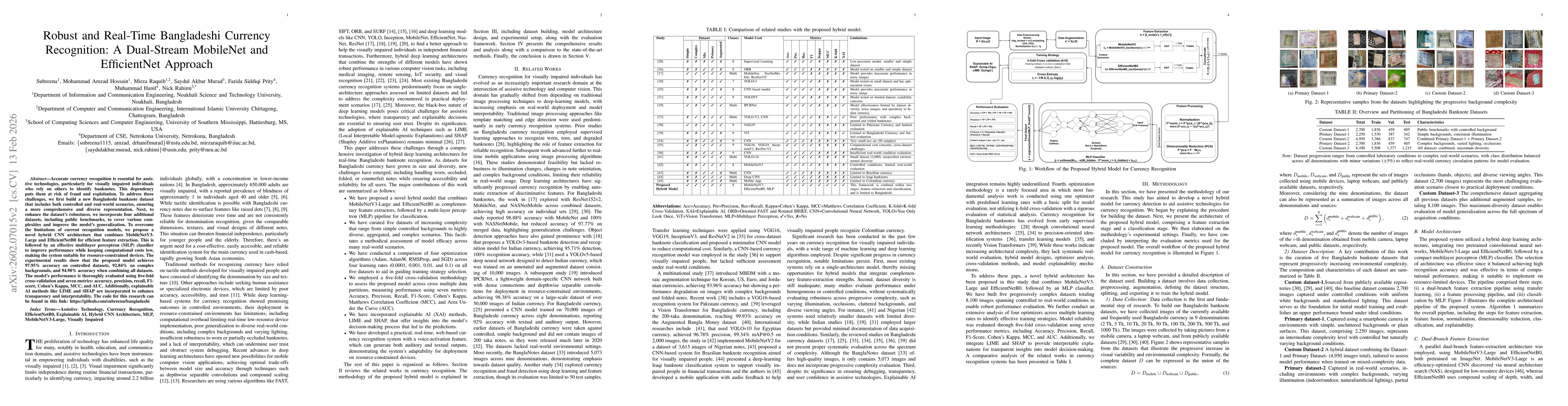 Thumbnail for Robust and Real-Time Bangladeshi Currency Recognition: A Dual-Stream MobileNet and EfficientNet Approach