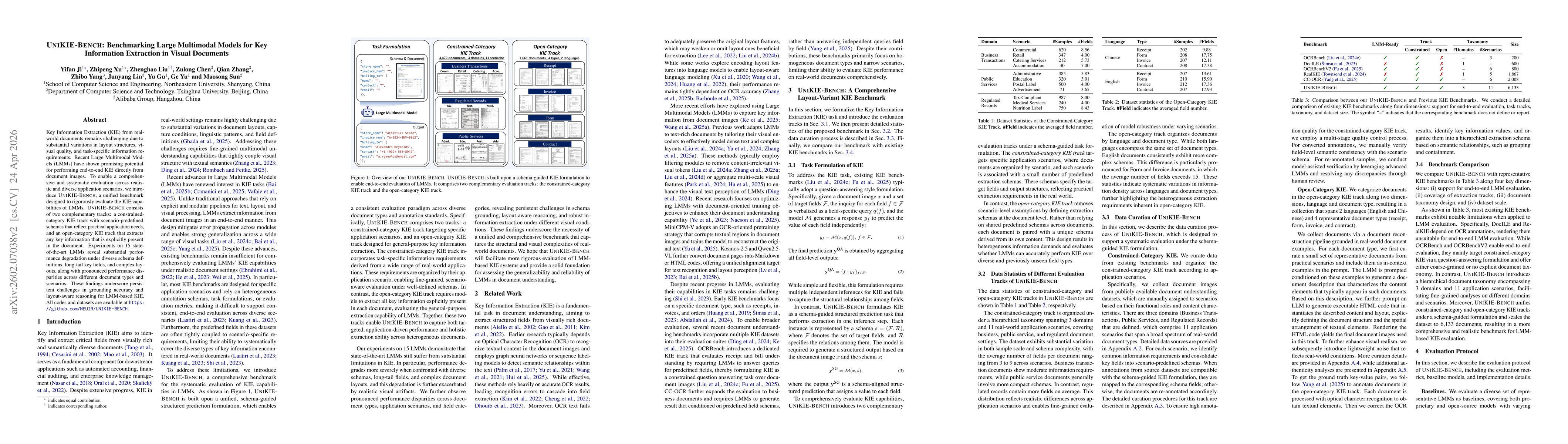 Thumbnail for UNIKIE-BENCH: Benchmarking Large Multimodal Models for Key Information Extraction in Visual Documents