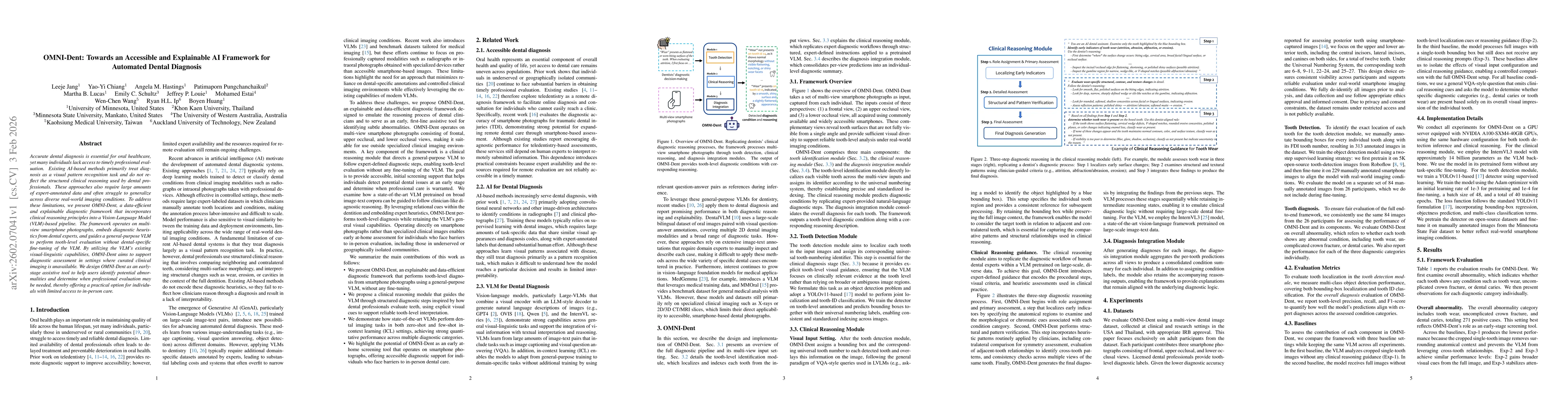 Thumbnail for OMNI-Dent: Towards an Accessible and Explainable AI Framework for Automated Dental Diagnosis
