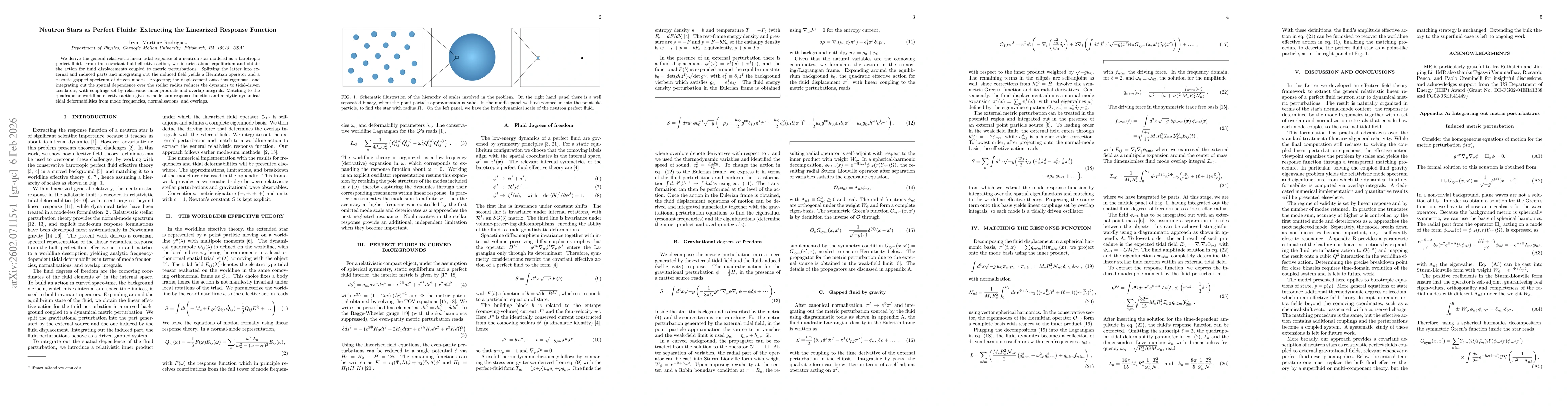 Thumbnail for Neutron Stars as Perfect Fluids: Extracting the Linearized Response Function