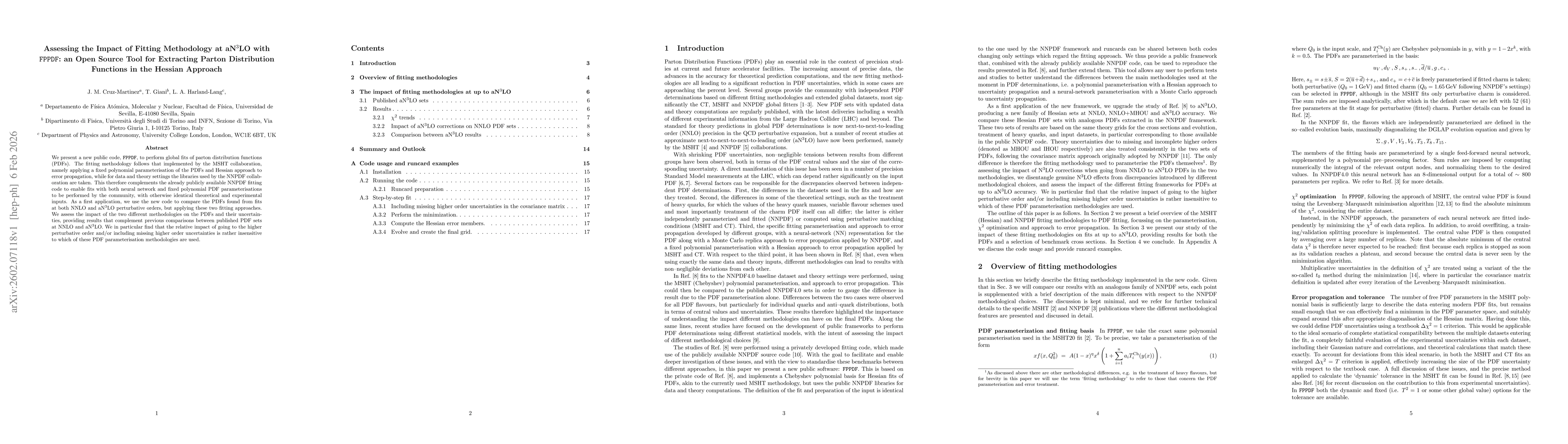 Thumbnail for Assessing the Impact of Fitting Methodology at aN$^3$LO with FPPDF: an Open Source Tool for Extracting Parton Distribution Functions in the Hessian Approach