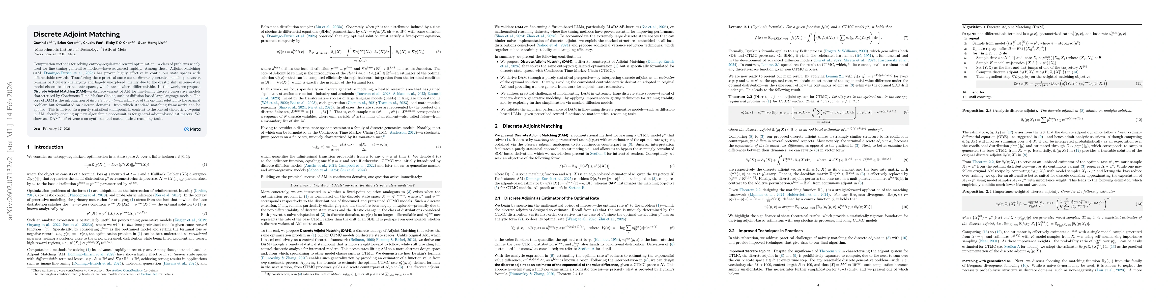Thumbnail for Discrete Adjoint Matching