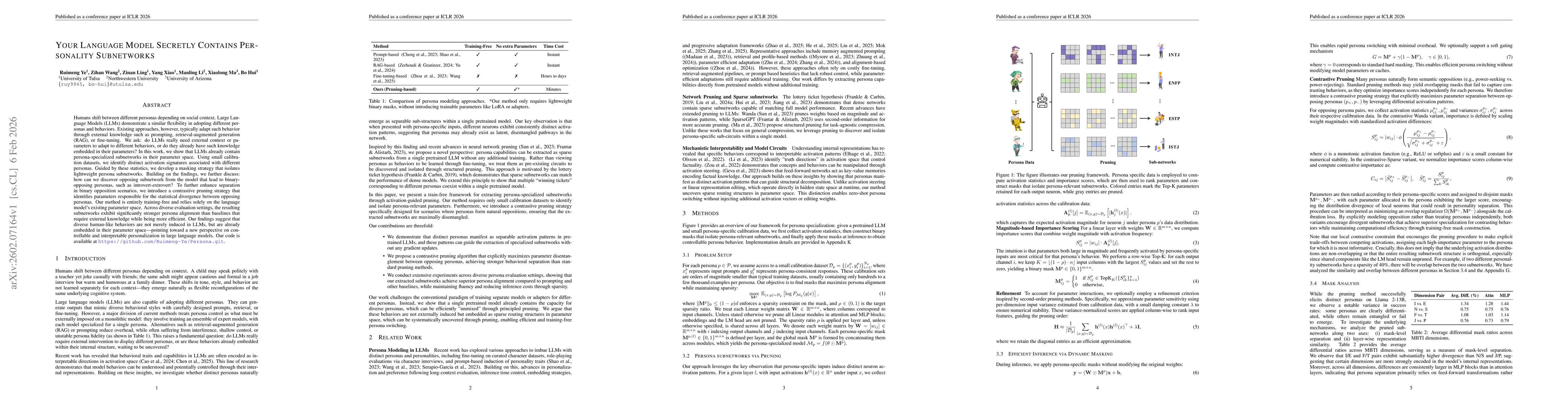 Thumbnail for Your Language Model Secretly Contains Personality Subnetworks