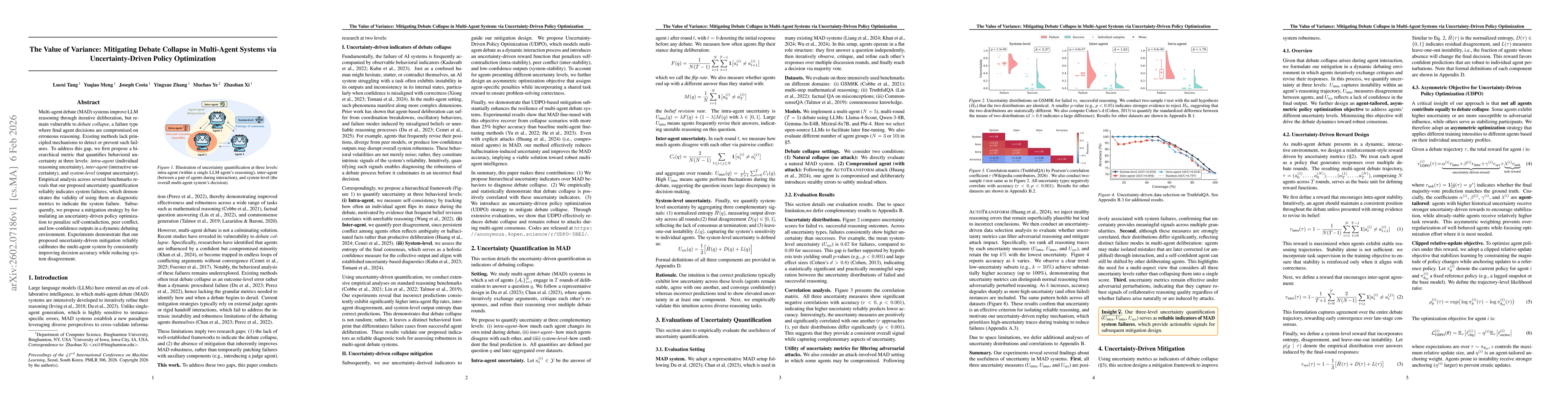 Thumbnail for The Value of Variance: Mitigating Debate Collapse in Multi-Agent Systems via Uncertainty-Driven Policy Optimization