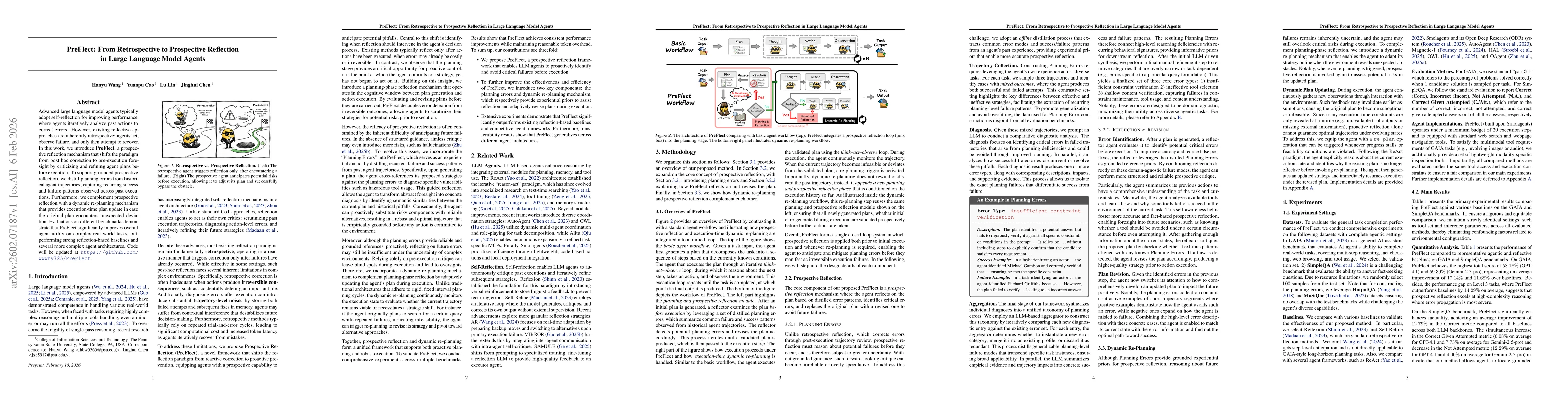 Thumbnail for PreFlect: From Retrospective to Prospective Reflection in Large Language Model Agents