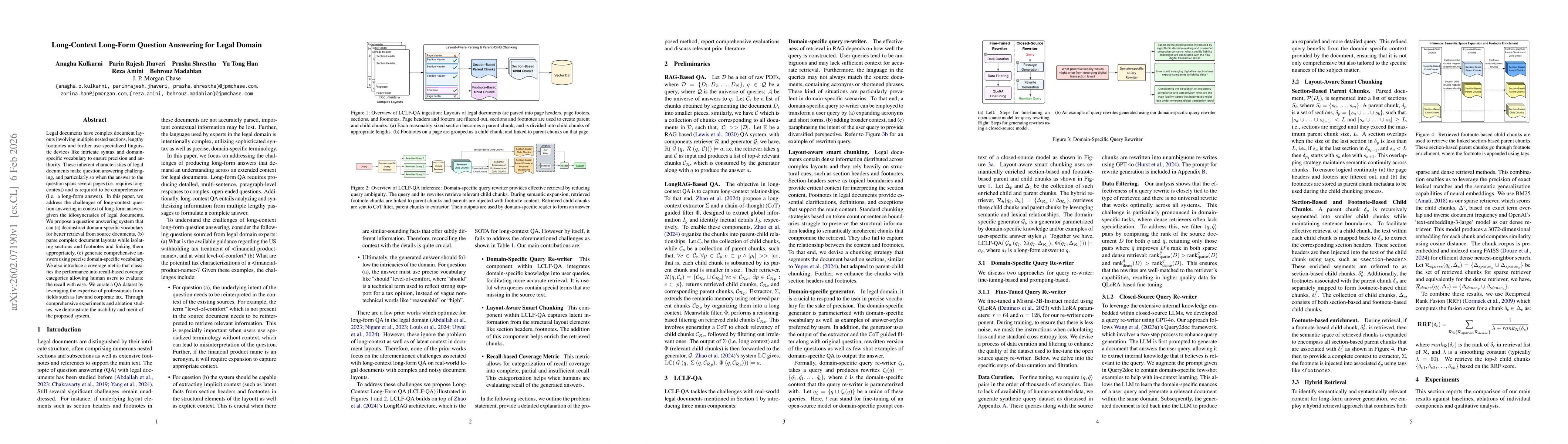 Thumbnail for Long-Context Long-Form Question Answering for Legal Domain