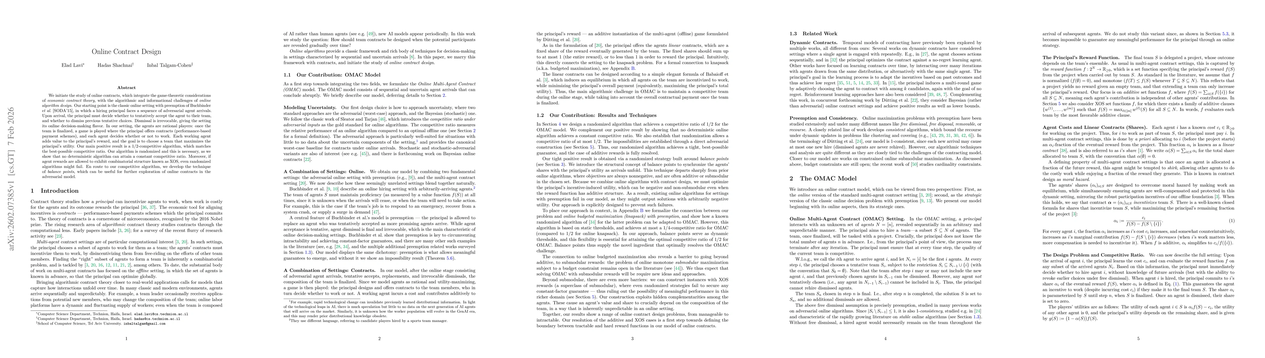 Thumbnail for Online Contract Design