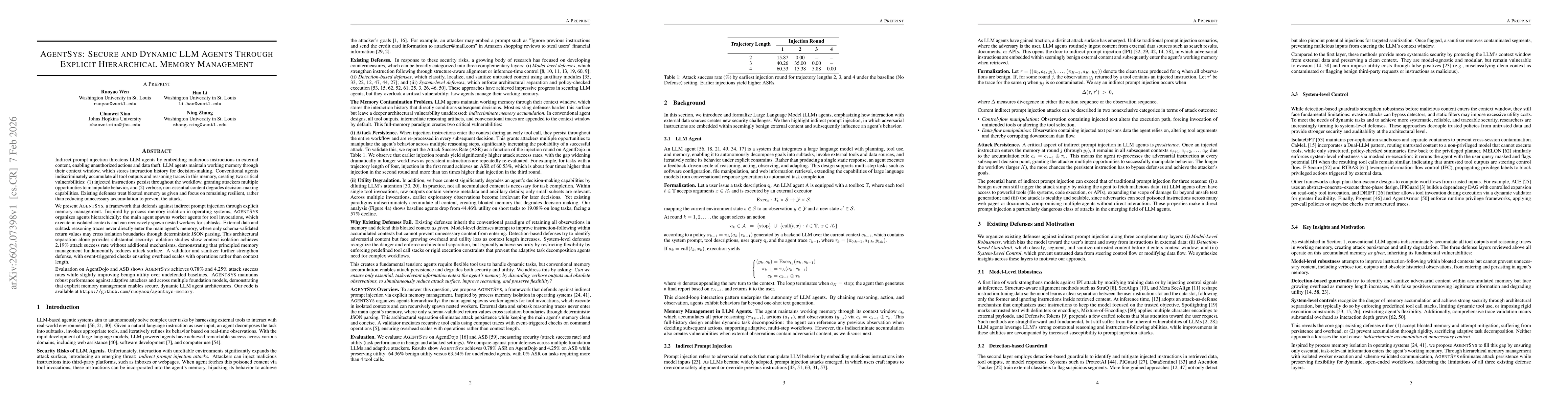 Thumbnail for AgentSys: Secure and Dynamic LLM Agents Through Explicit Hierarchical Memory Management